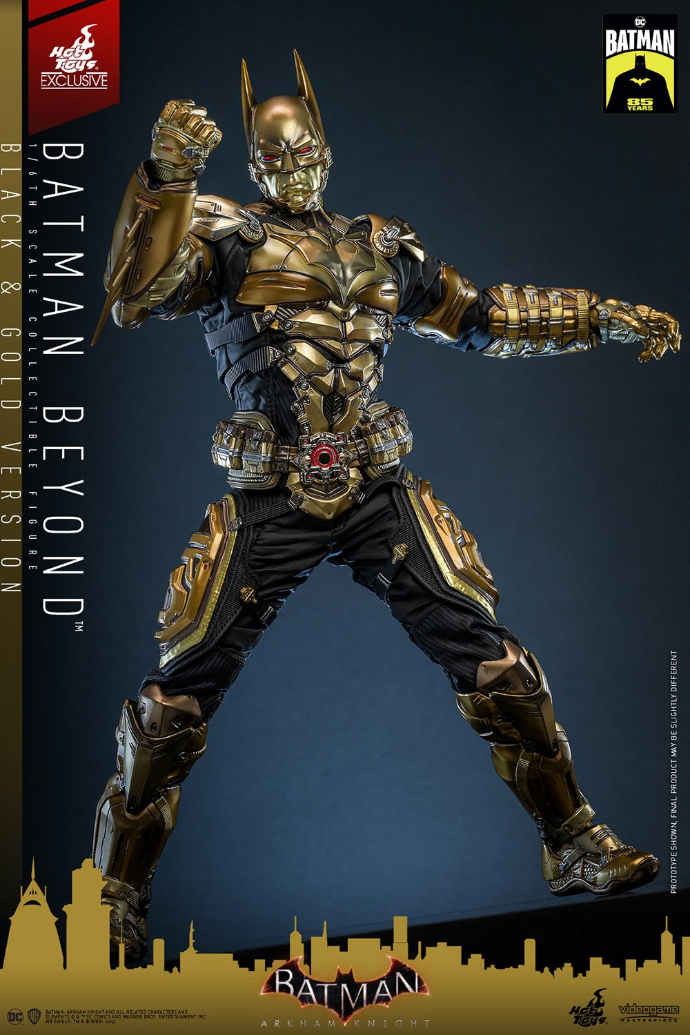Hot Toys VGM64 Batman Arkham Knight [Batman Beyond] (Black & Gold Version) 1/6th scale Collectible Figure (Exclusive Limited Edition)