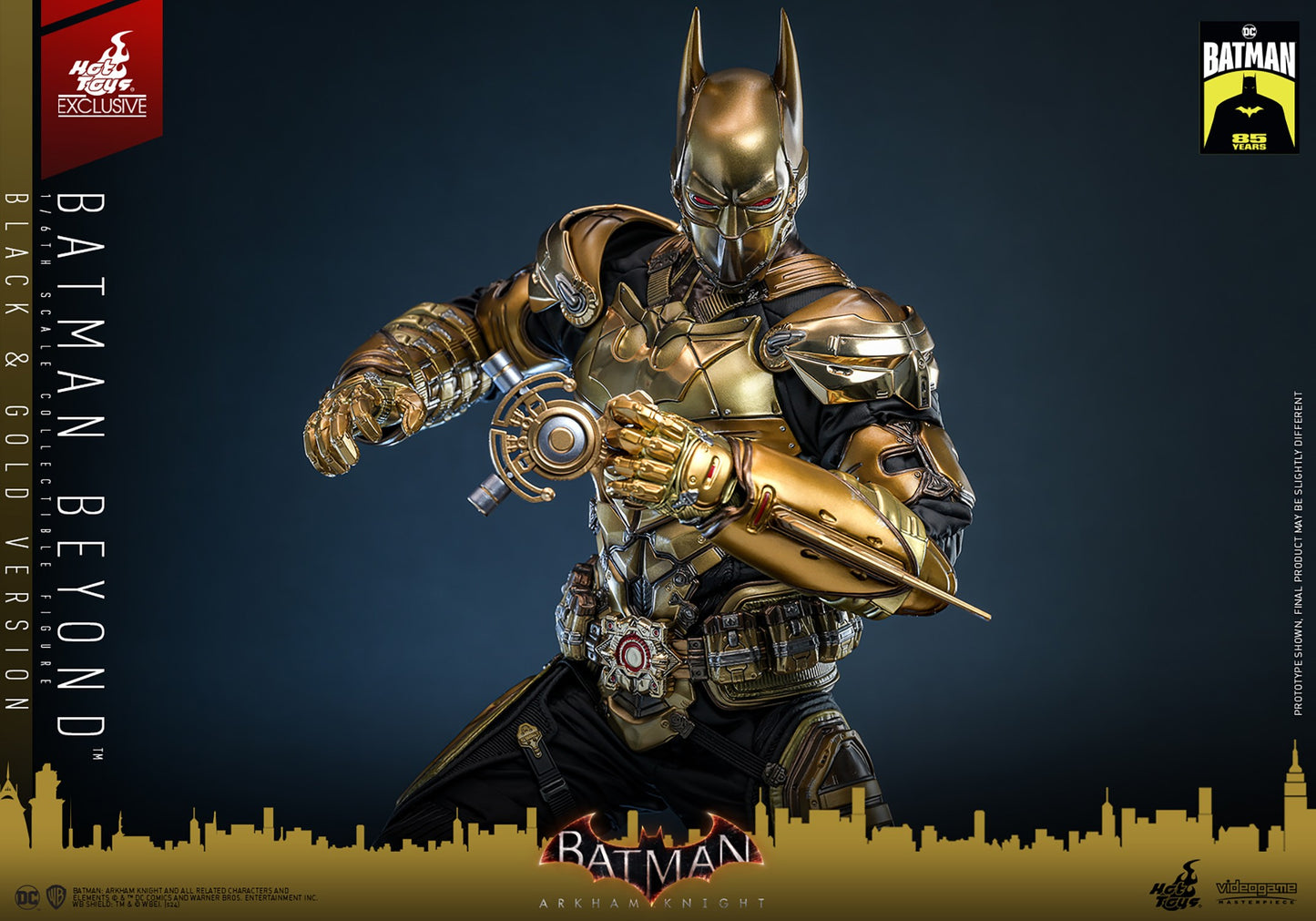 Hot Toys VGM64 Batman Arkham Knight [Batman Beyond] (Black & Gold Version) 1/6th scale Collectible Figure (Exclusive Limited Edition)
