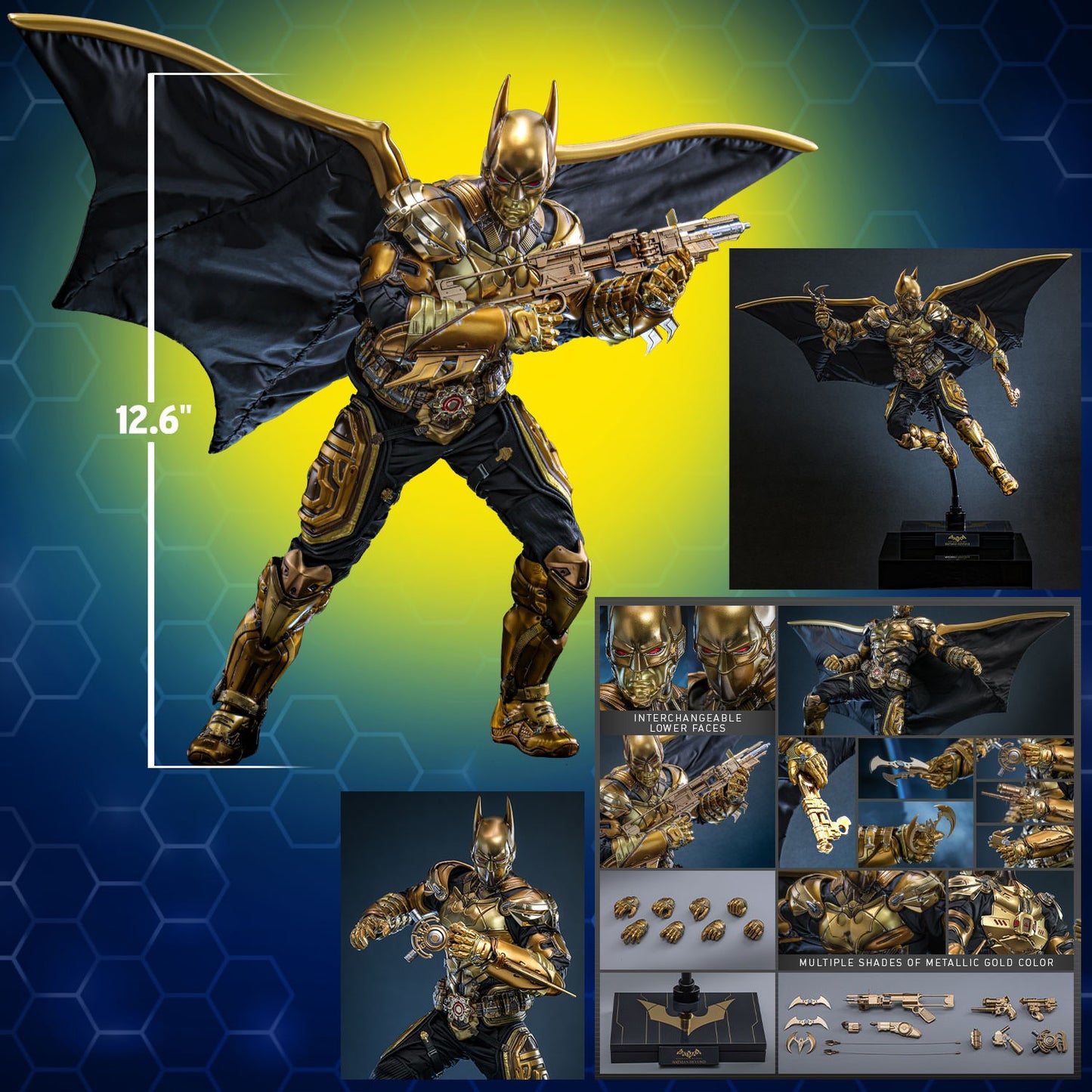 Hot Toys VGM64 Batman Arkham Knight [Batman Beyond] (Black & Gold Version) 1/6th scale Collectible Figure (Exclusive Limited Edition)
