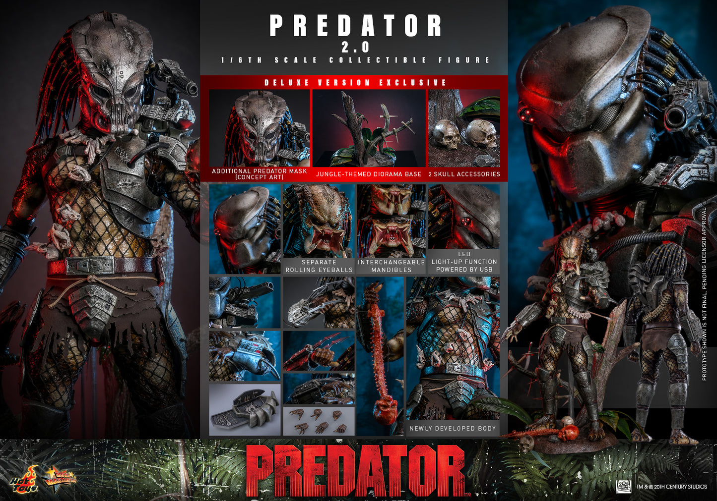 (Preorder) Hot Toys MMS817 [Predator (2.0)] (Deluxe Version) 1/6 Scale Collectible Figure