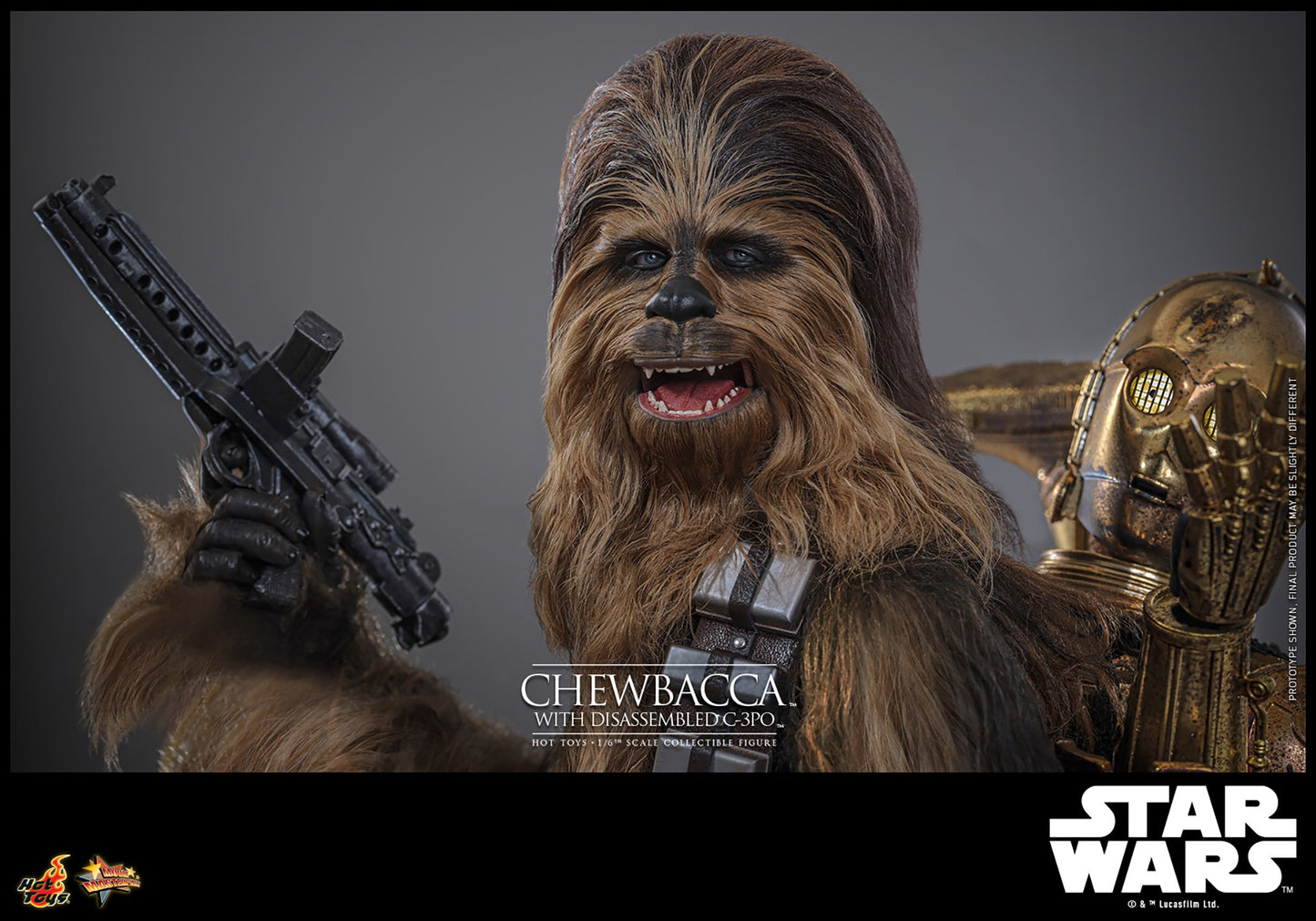 (Preorder) Hot Toys MMS766 Star Wars: Episode V The Empire Strikes Back [Chewbacca with Disassembled C3PO] 1/6 Scale Collectible Figure