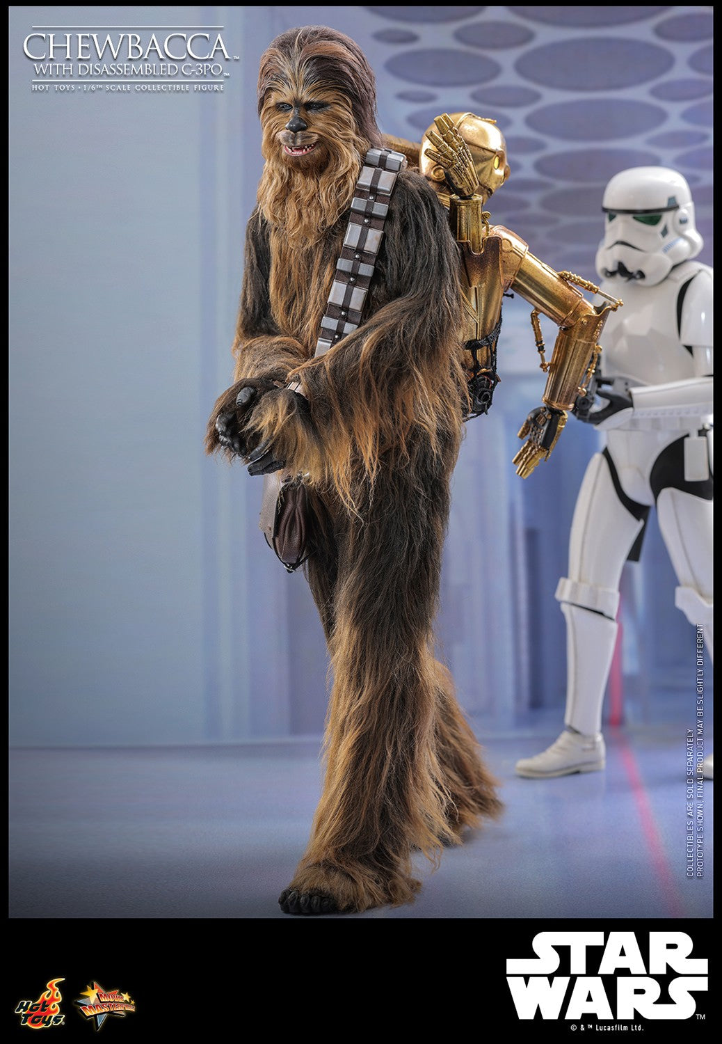 (Preorder) Hot Toys MMS766 Star Wars: Episode V The Empire Strikes Back [Chewbacca with Disassembled C3PO] 1/6 Scale Collectible Figure
