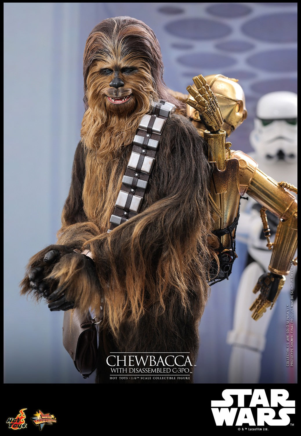 (Preorder) Hot Toys MMS766 Star Wars: Episode V The Empire Strikes Back [Chewbacca with Disassembled C3PO] 1/6 Scale Collectible Figure