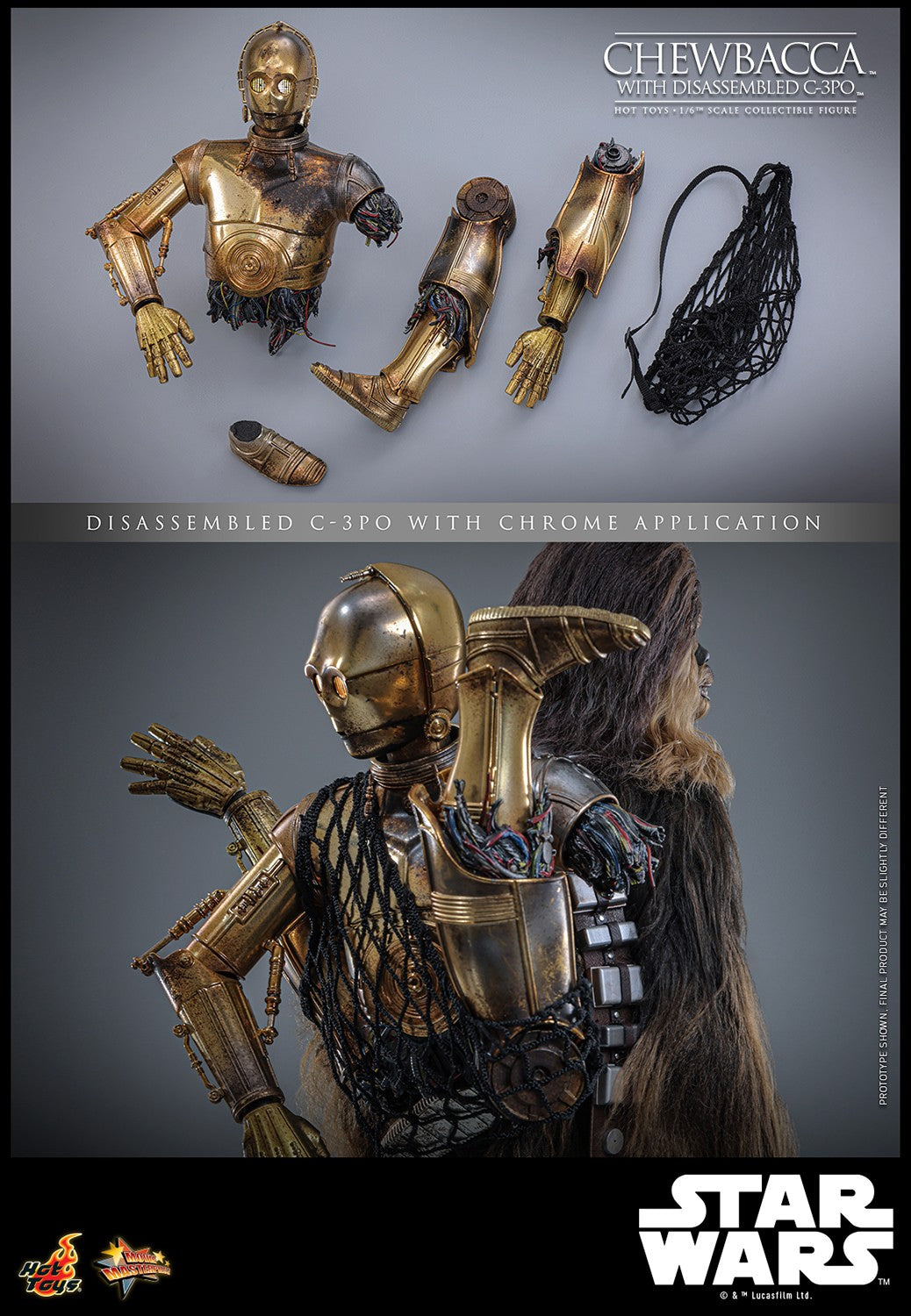 (Preorder) Hot Toys MMS766 Star Wars: Episode V The Empire Strikes Back [Chewbacca with Disassembled C3PO] 1/6 Scale Collectible Figure