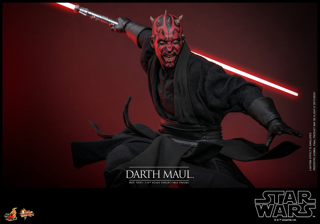 Hot Toys MMS749B Star Wars Episode I [The Phantom Menace Darth Maul with Sith Speeder] 1/6th Scale Collectible Set (Exclusive Edition)