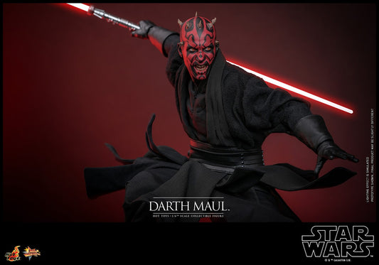 Hot Toys MMS749B Star Wars Episode I [The Phantom Menace Darth Maul with Sith Speeder] 1/6th Scale Collectible Set (Exclusive Edition)