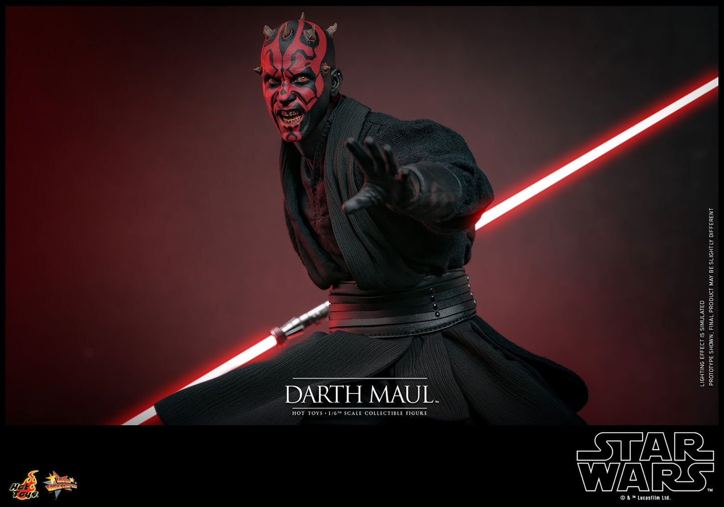 Hot Toys MMS749B Star Wars Episode I [The Phantom Menace Darth Maul with Sith Speeder] 1/6th Scale Collectible Set (Exclusive Edition)