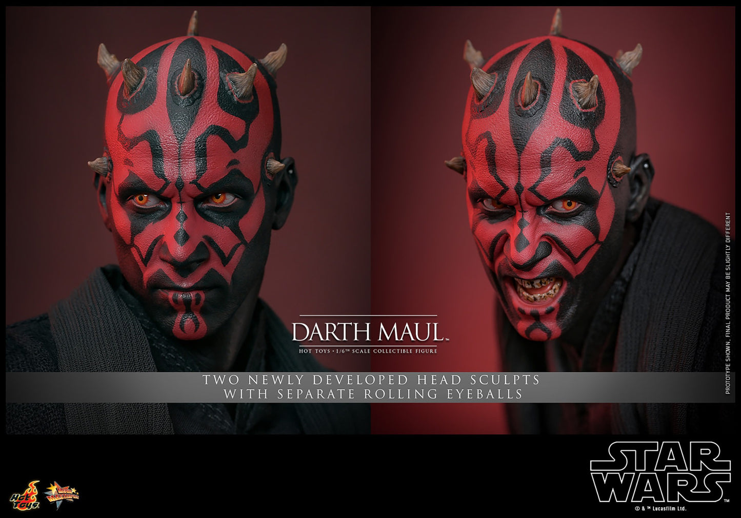 Hot Toys MMS749B Star Wars Episode I [The Phantom Menace Darth Maul with Sith Speeder] 1/6th Scale Collectible Set (Exclusive Edition)