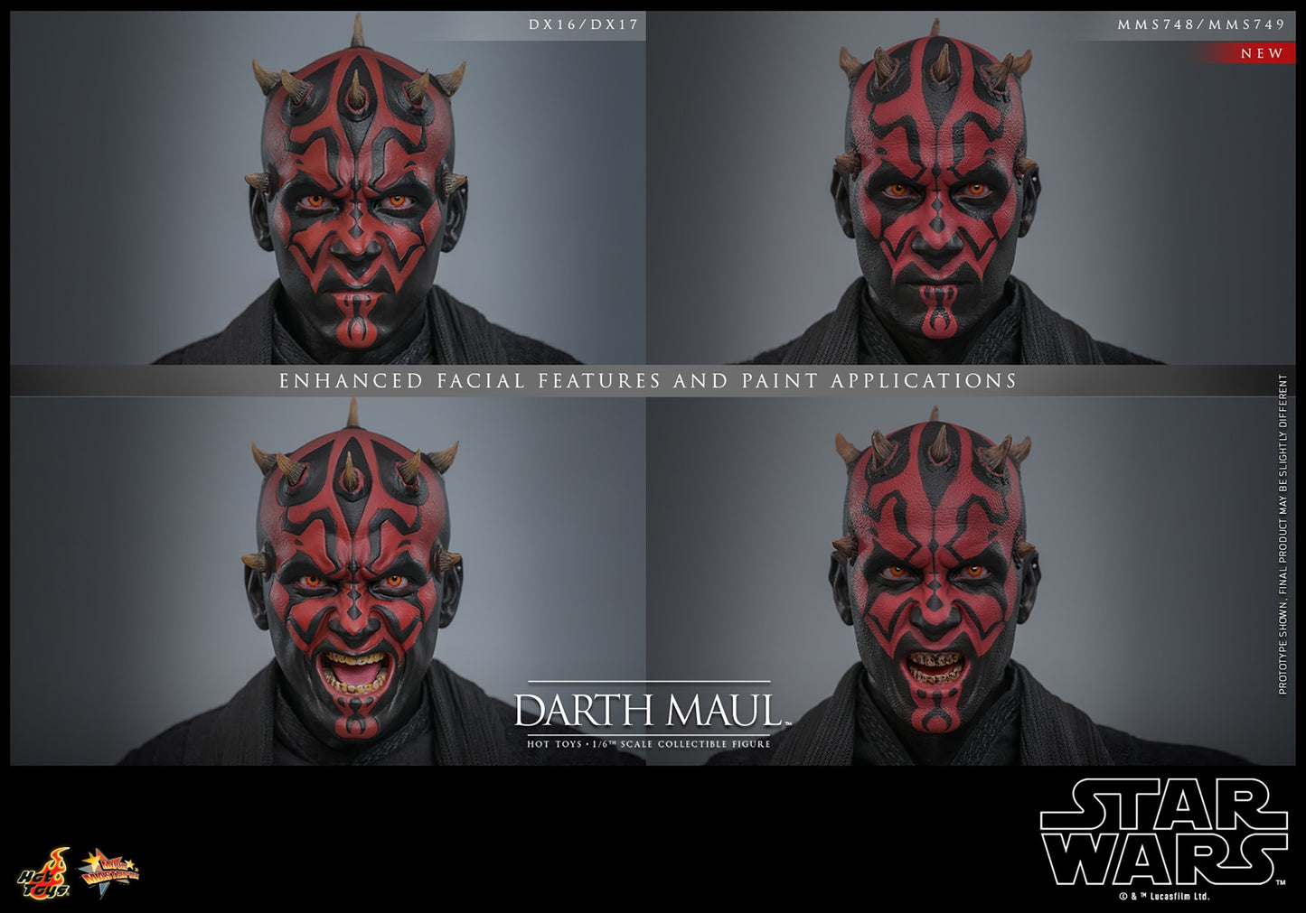 Hot Toys MMS749B Star Wars Episode I [The Phantom Menace Darth Maul with Sith Speeder] 1/6th Scale Collectible Set (Exclusive Edition)