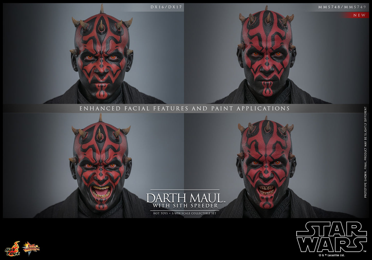 Hot Toys MMS748B Star Wars Episode I [The Phantom Menace Darth Maul] 1/6th Scale Collectible Figure (Exclusive Edition)