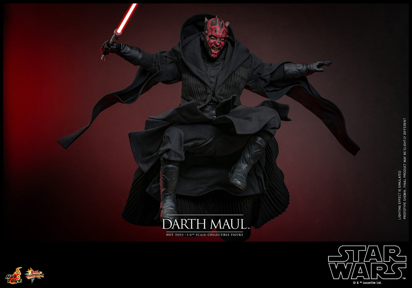 Hot Toys - MMS749 The Phantom Menace  - Darth Maul with Sith Speeder Set Exclusive Edition - 1/6 Scale Collectible Figure