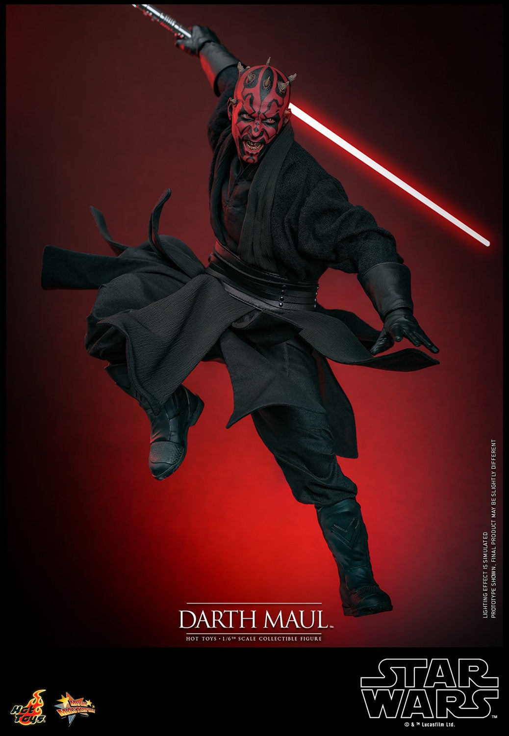 Hot Toys - MMS749 The Phantom Menace  - Darth Maul with Sith Speeder Set Exclusive Edition - 1/6 Scale Collectible Figure