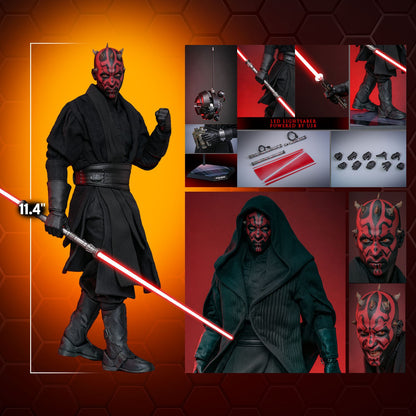 Hot Toys - MMS749 The Phantom Menace  - Darth Maul with Sith Speeder Set Exclusive Edition - 1/6 Scale Collectible Figure