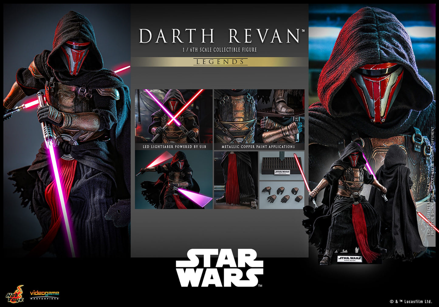 Hot Toys VGM62B Star Wars [Darth Revan] 1/6th Scale Collectible Figure (Exclusive Edition)