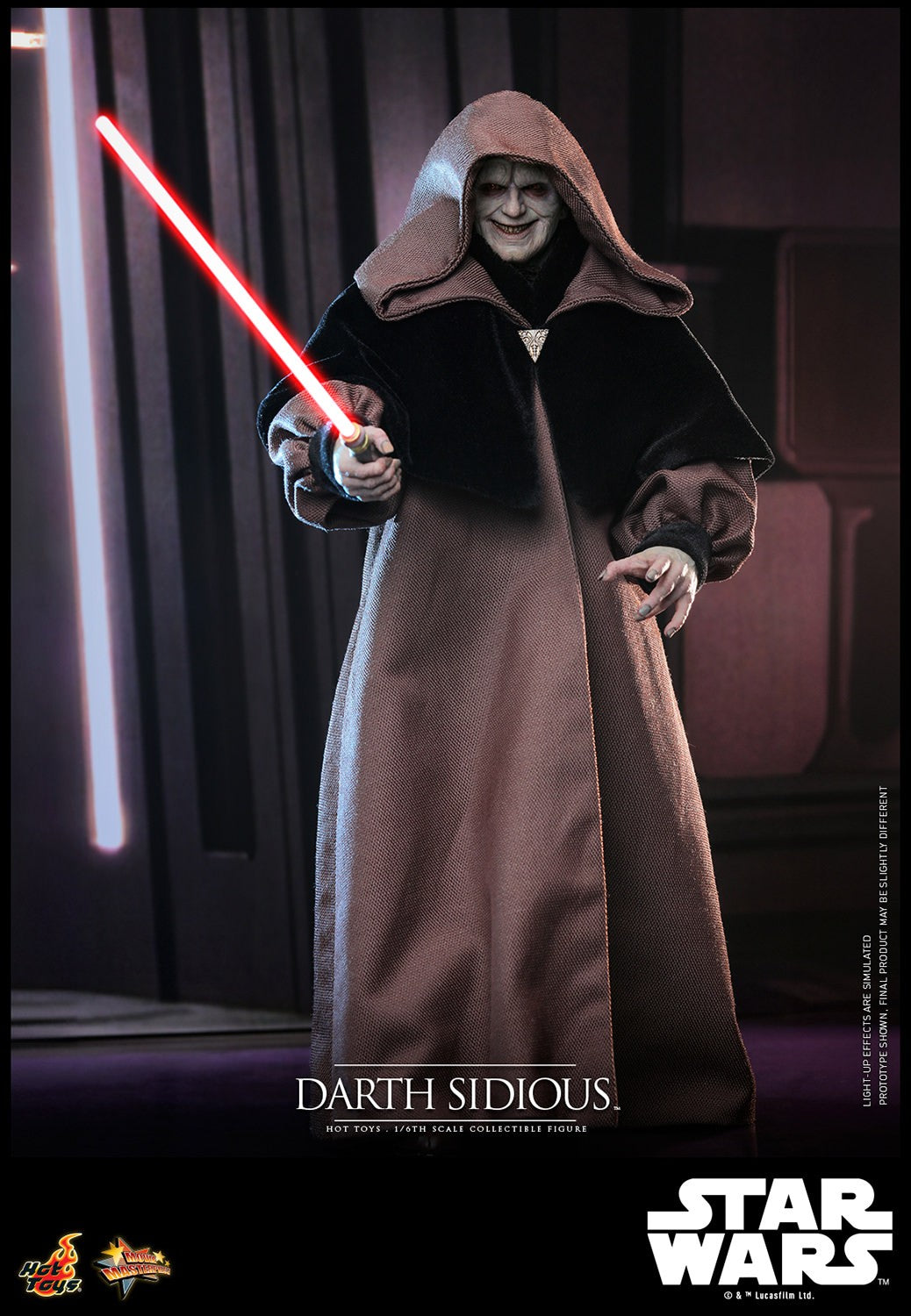 Hot Toys - MMS745B Star Wars Revenge of the Sith - Darth Sidious Exclusive Edition - 1/6 Scale Collectible Figure