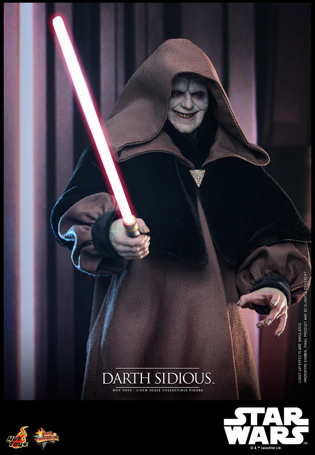 Hot Toys - MMS745B Star Wars Revenge of the Sith - Darth Sidious Exclusive Edition - 1/6 Scale Collectible Figure