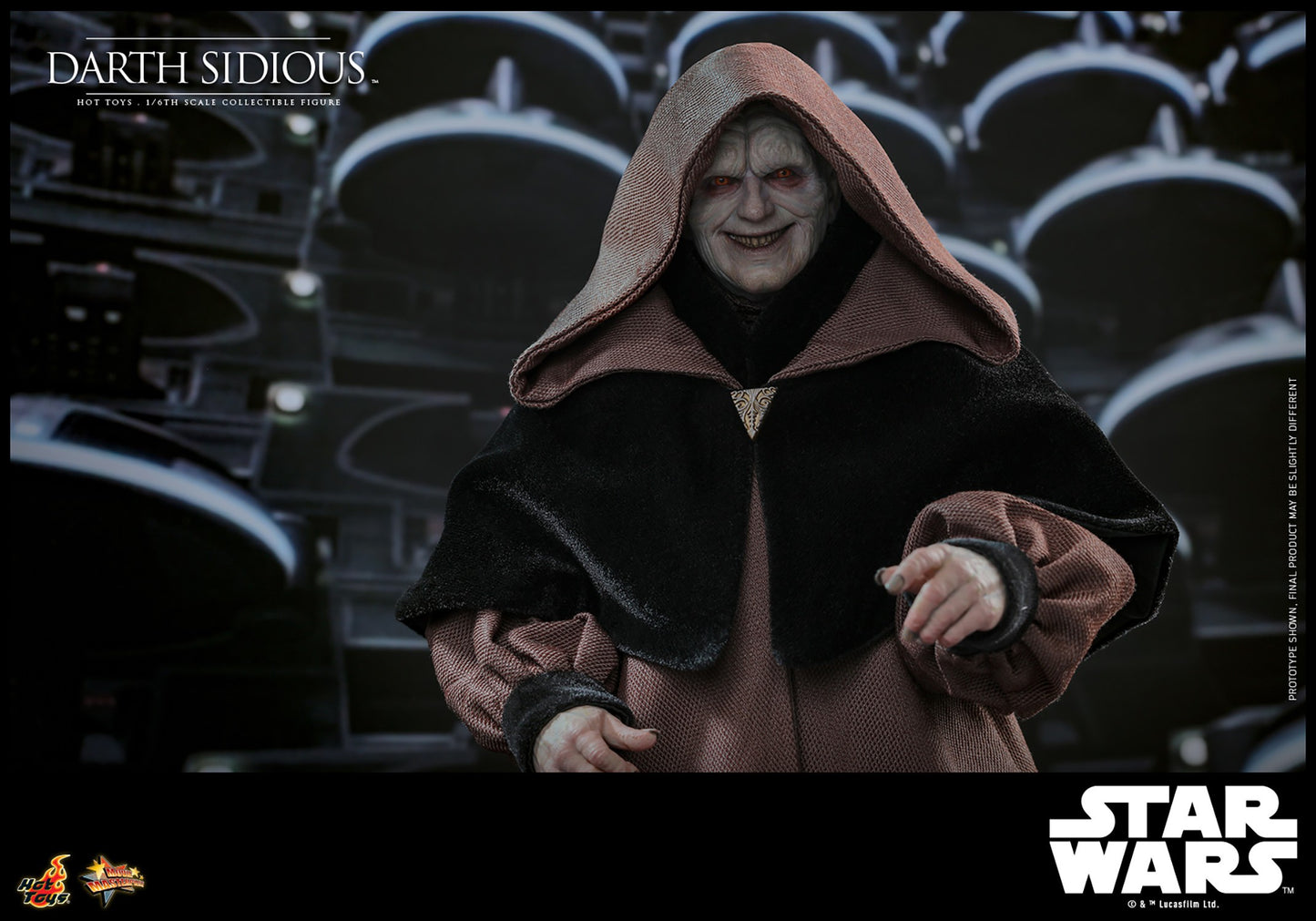 Hot Toys - MMS745B Star Wars Revenge of the Sith - Darth Sidious Exclusive Edition - 1/6 Scale Collectible Figure