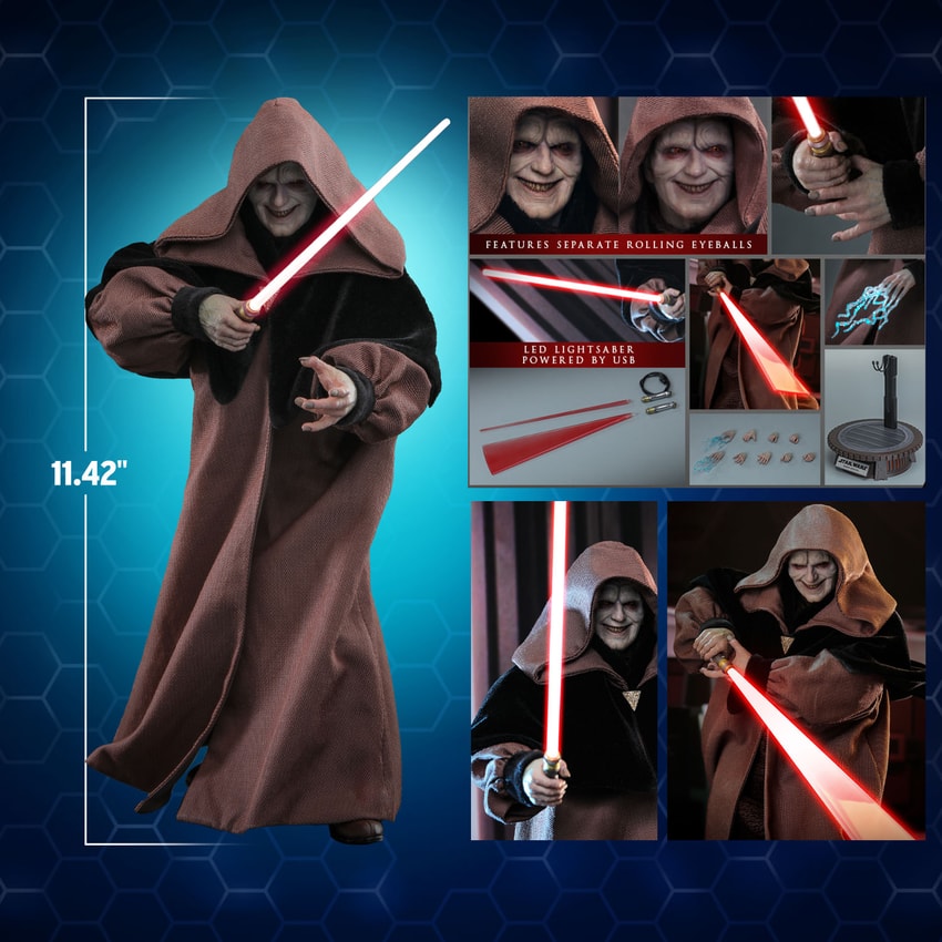 Hot Toys - MMS745B Star Wars Revenge of the Sith - Darth Sidious Exclusive Edition - 1/6 Scale Collectible Figure