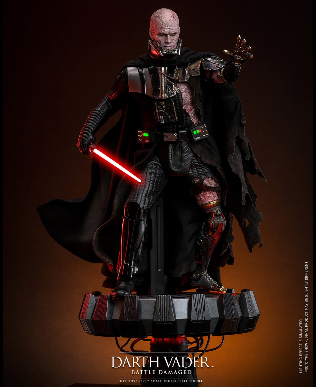 (Preorder) Hot Toys DX45B Star Wars [Darth Vader Battle Damaged] (Deluxe Version) (Special Edition)  1/6 Scale Collectible Figure