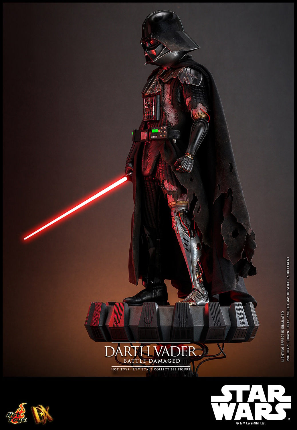 (Preorder) Hot Toys DX45B Star Wars [Darth Vader Battle Damaged] (Deluxe Version) (Special Edition)  1/6 Scale Collectible Figure