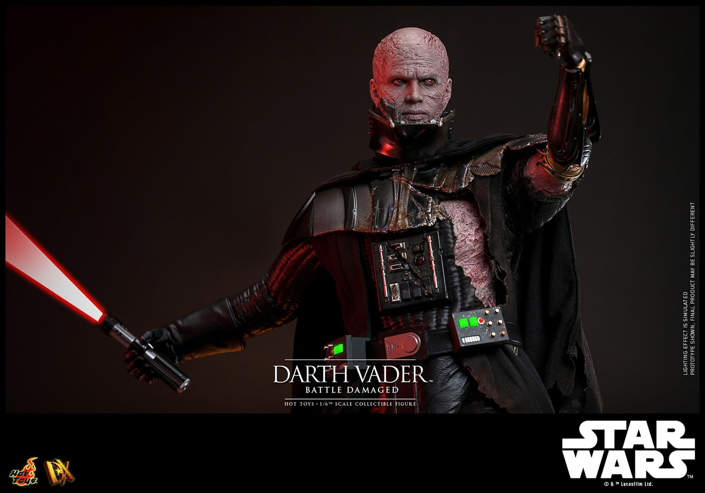 (Preorder) Hot Toys DX45B Star Wars [Darth Vader Battle Damaged] (Deluxe Version) (Special Edition)  1/6 Scale Collectible Figure