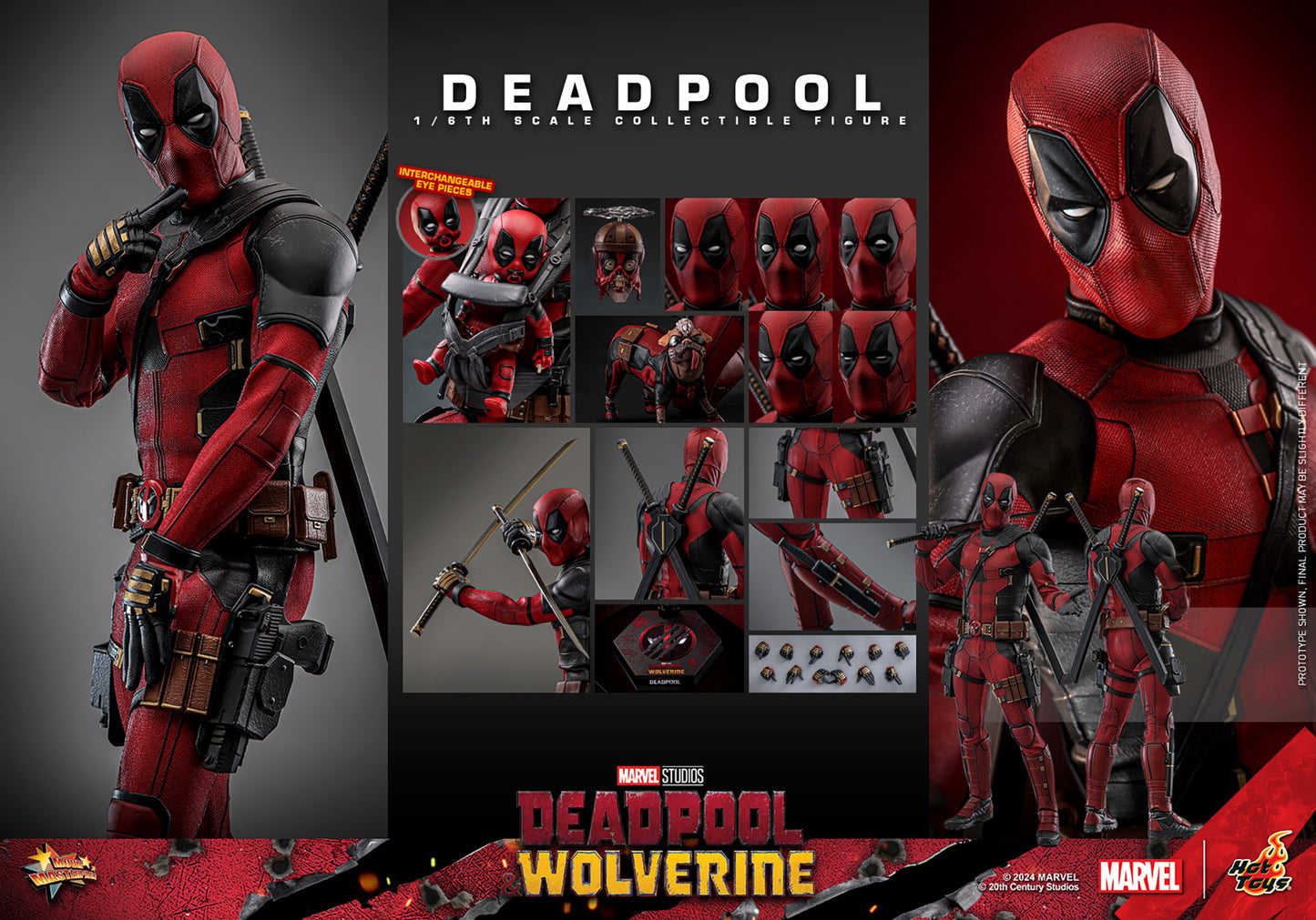 Hot Toys - MMS746 Marvel Deadpool and Wolverine - Deadpool (Standard Edition) - 1/6 Scale Collectible Figure