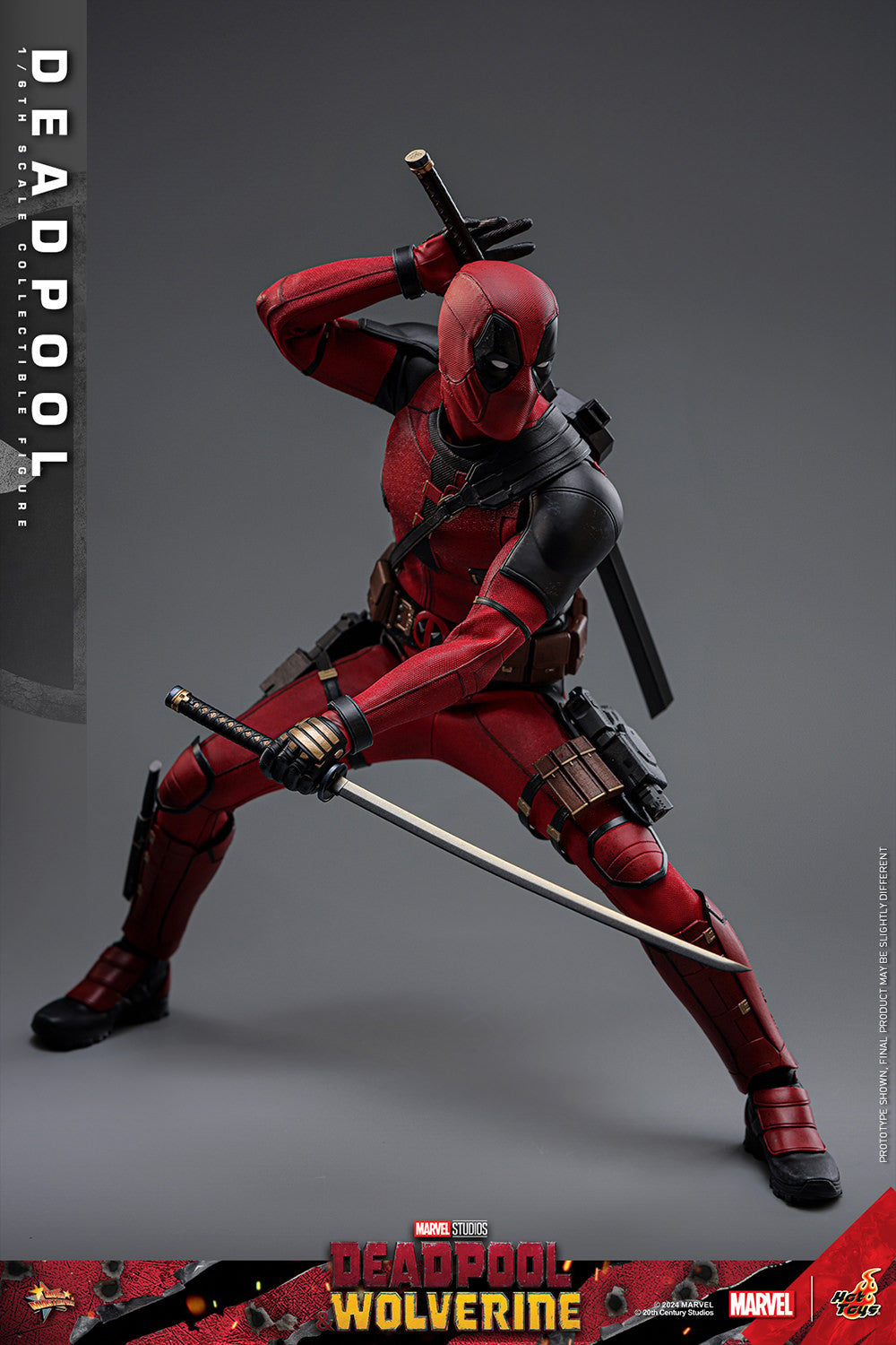 Hot Toys - MMS746 Marvel Deadpool and Wolverine - Deadpool (Standard Edition) - 1/6 Scale Collectible Figure