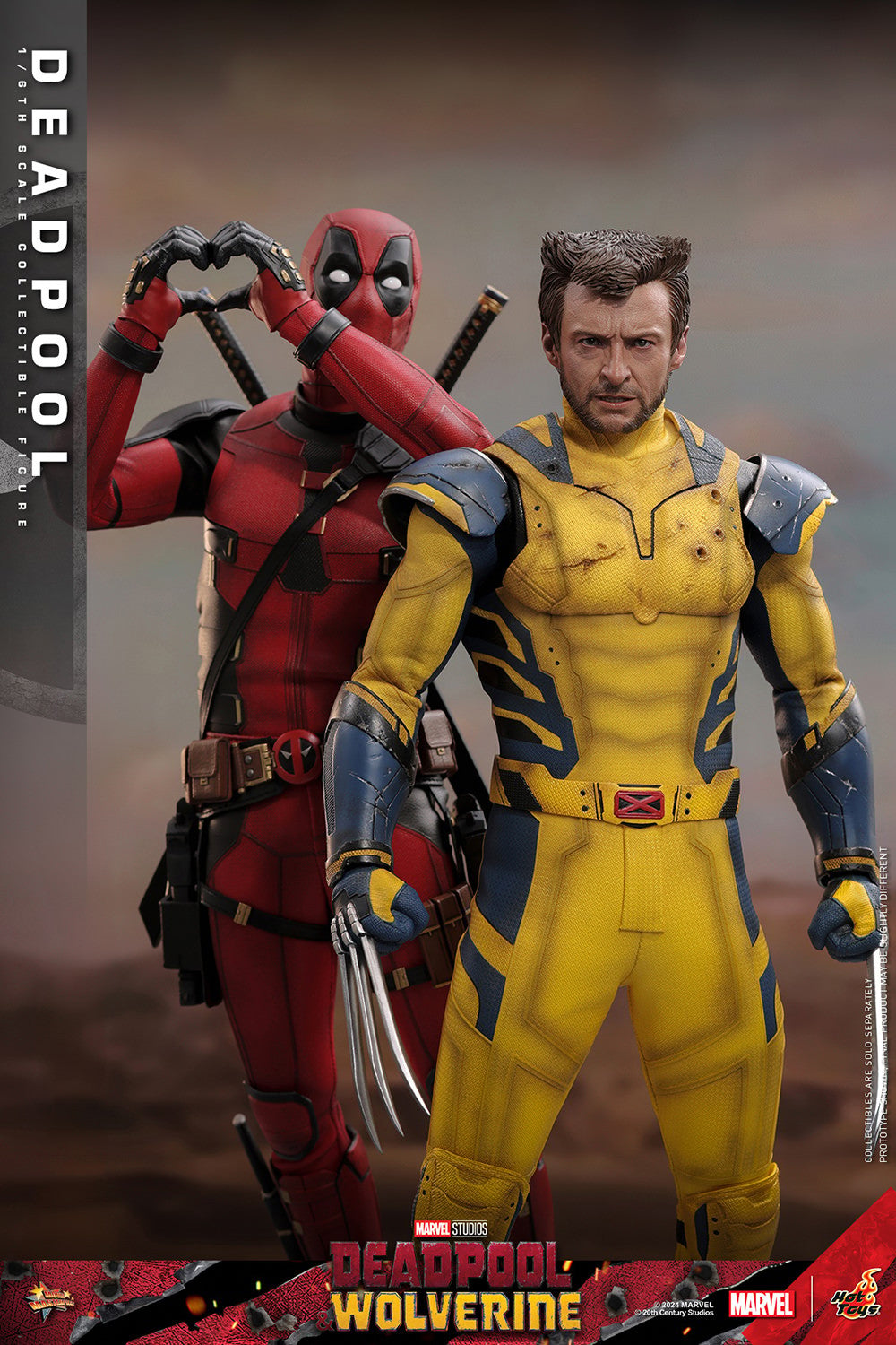 Hot Toys - MMS746 Marvel Deadpool and Wolverine - Deadpool (Standard Edition) - 1/6 Scale Collectible Figure