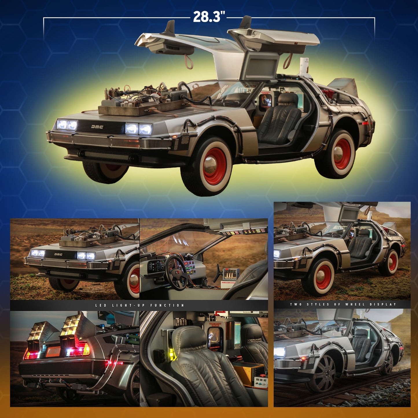 Hot Toys - MMS780 - Back to the Future III DeLorean Time Machine - 1/6 Scale Collectible Figure
