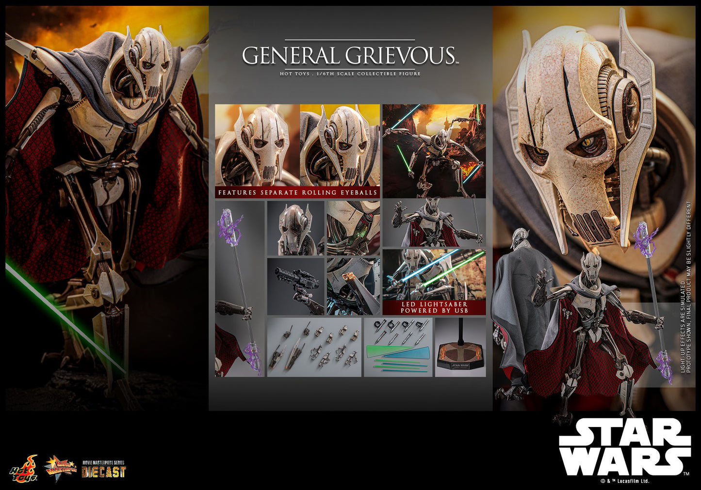(Preorder) Hot Toys MMS760D67B-1 Star Wars Episode III Revenge of the Sith [General Grievous] (Special Edition) 1/6 Scale Collectible Figure