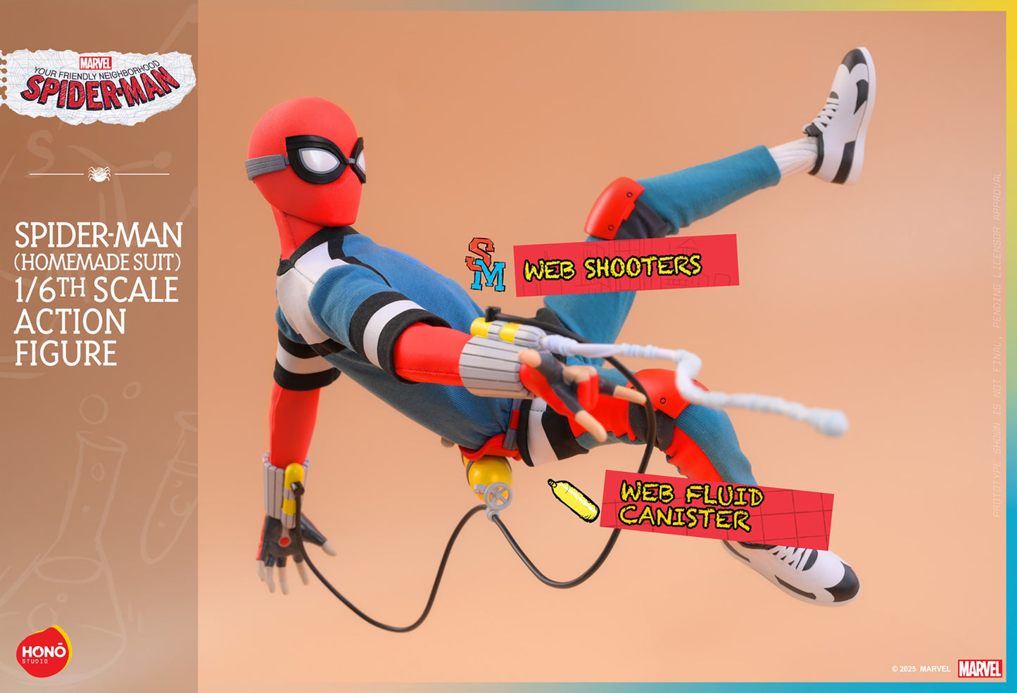 (Preorder) Hot Toys HS07 HONŌ STUDIO Your Friendly Neighborhood Spider-Man [Spider-Man] (Homemade Suit) 1/6 Scale Collectible Figure
