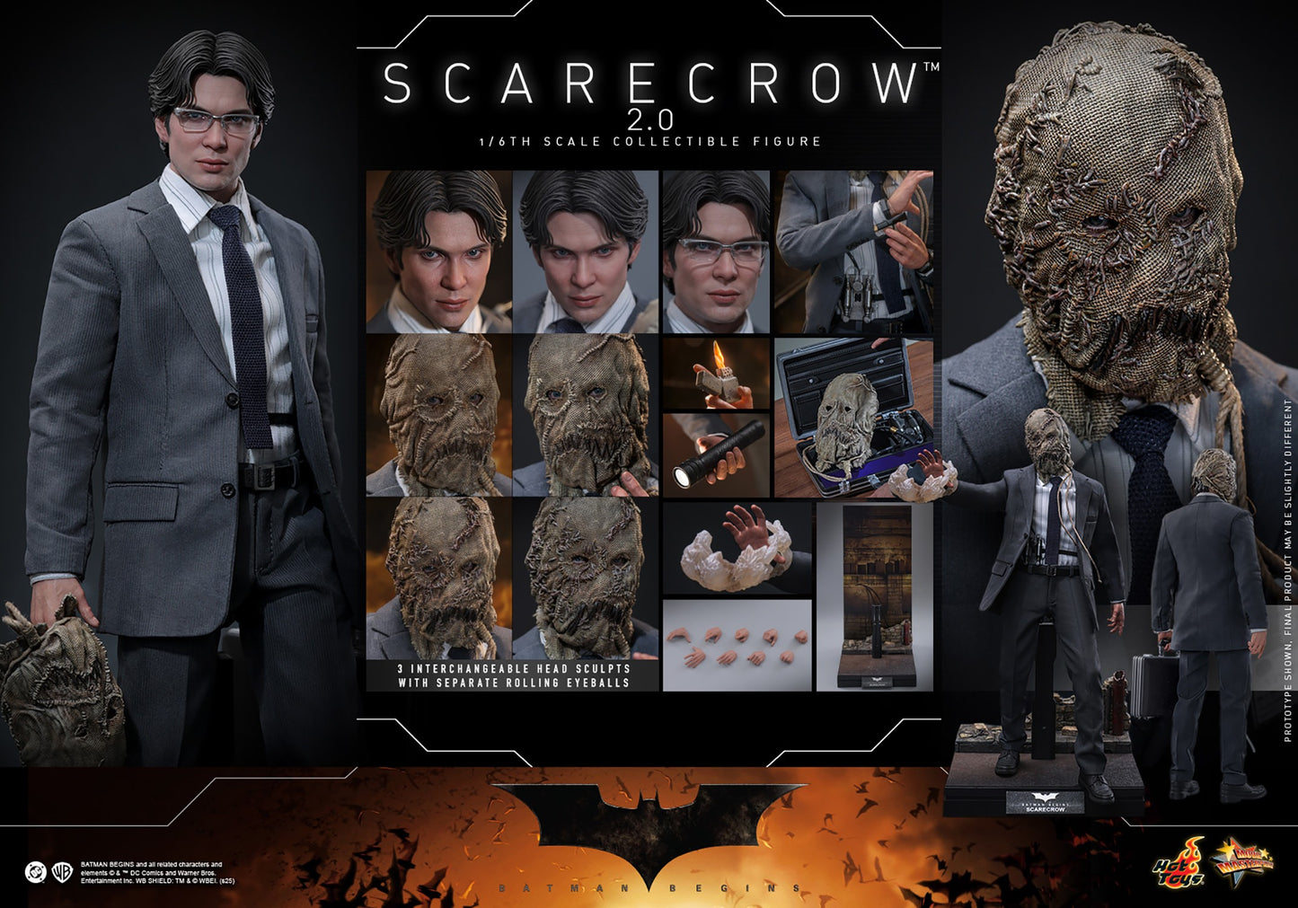 (Preorder) Hot Toys MMS801 Batman Begins [Scarecrow 2.0] 1/6 Scale Collectible Figure