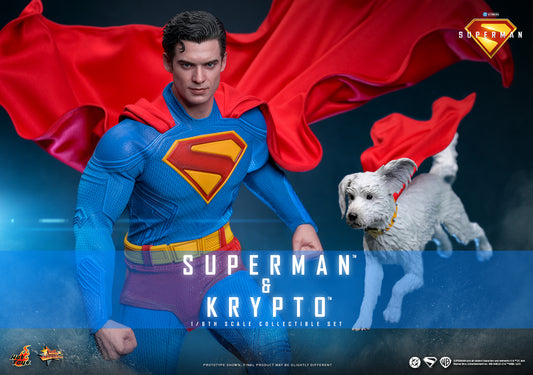 (Preorder) Hot Toys MMS812 Superman™ & Krypto™ 1/6th Scale Collectible Set