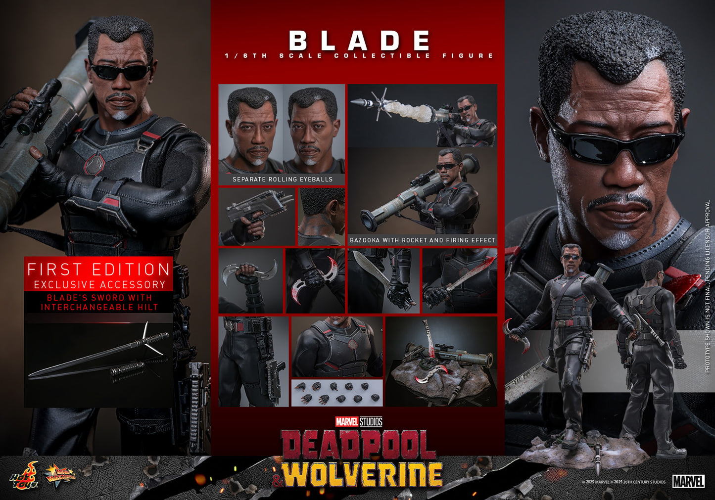 (Preorder) Hot Toys MMS791B Deadpool & Wolverine [Blade] (First Edition) 1/6th Scale Collectible Figure