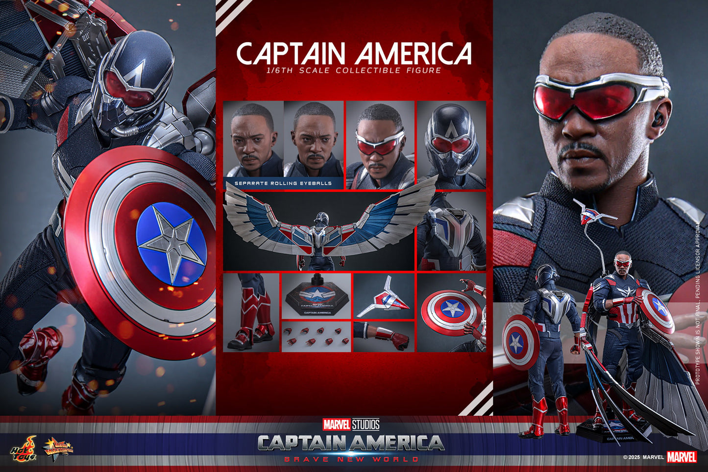 Hot Toys - MMS779 - Captain America: Brave New World - Captain America - 1/6 Scale Collectible Figure