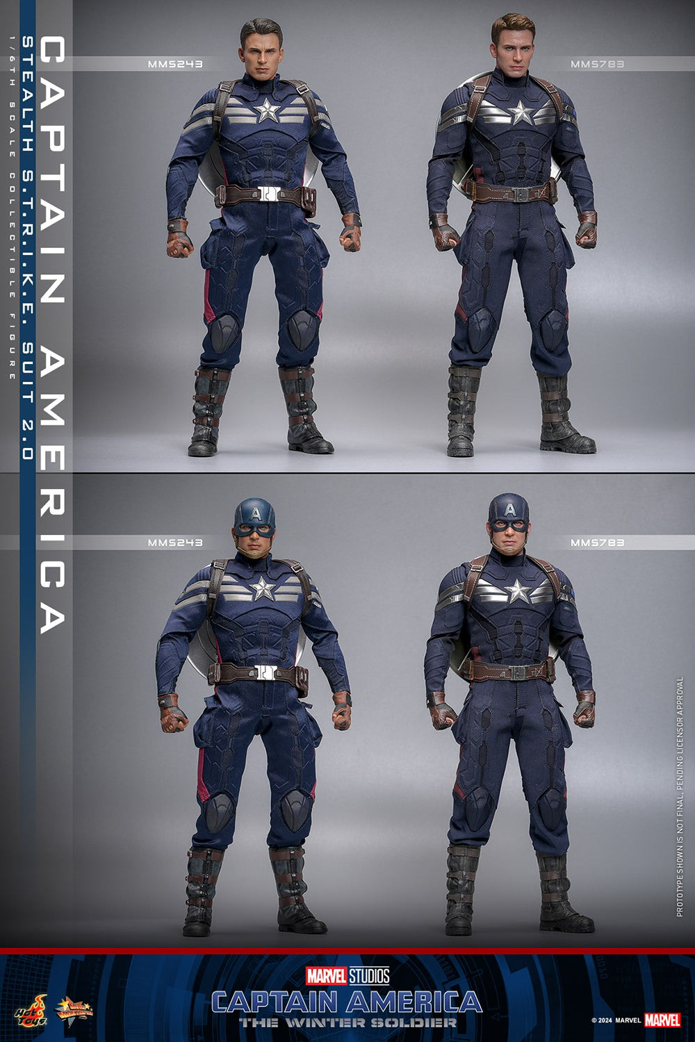 (Preorder) Hot Toys MMS783 Captain America: The Winter Soldier [Captain America] (Stealth S.T.R.I.K.E. Suit) 2.0 1/6 Scale Collectible Figure