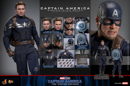 (Preorder) Hot Toys MMS783 Captain America: The Winter Soldier [Captain America] (Stealth S.T.R.I.K.E. Suit) 2.0 1/6 Scale Collectible Figure