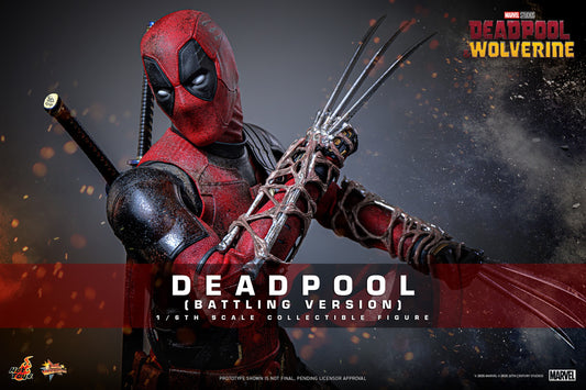 Hot Toys - MMS782 - Deadpool & Wolverine - Deadpool (Battling Version) - 1/6 Scale Collectible Figure