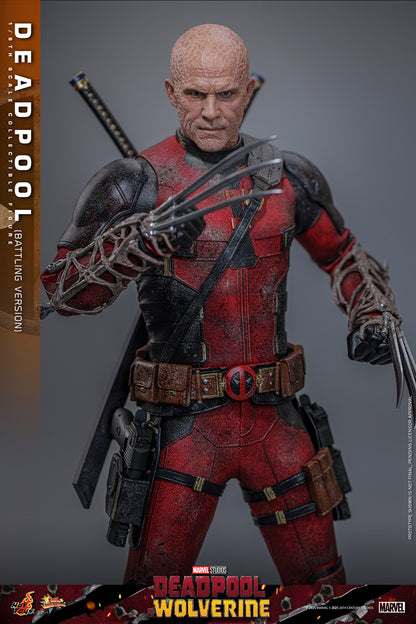 Hot Toys - MMS782 - Deadpool & Wolverine - Deadpool (Battling Version) - 1/6 Scale Collectible Figure