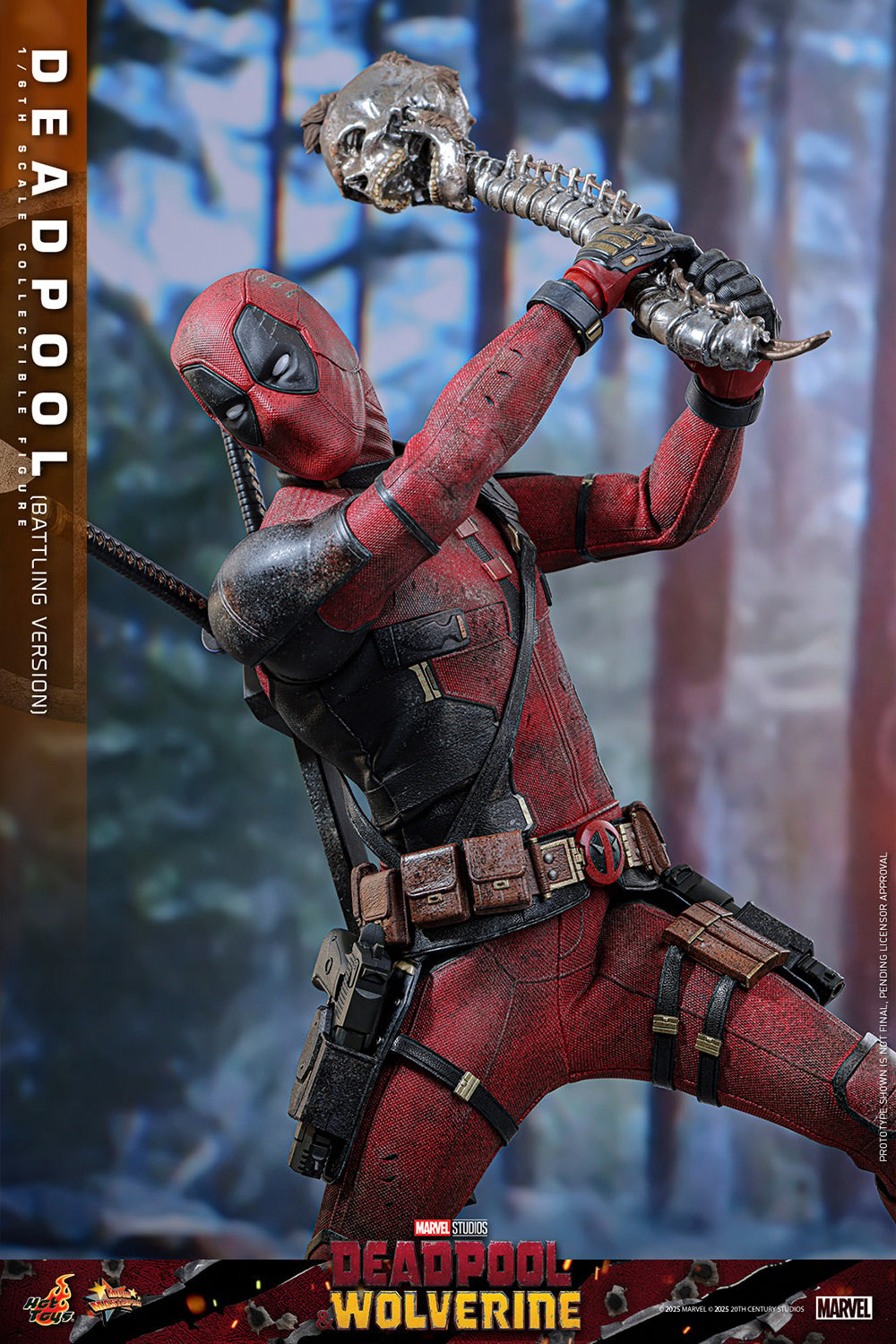 Hot Toys - MMS782 - Deadpool & Wolverine - Deadpool (Battling Version) - 1/6 Scale Collectible Figure