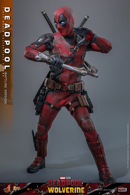 Hot Toys - MMS782 - Deadpool & Wolverine - Deadpool (Battling Version) - 1/6 Scale Collectible Figure