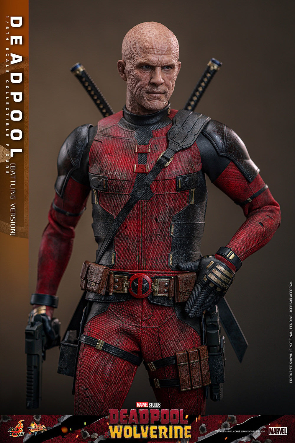 Hot Toys - MMS782 - Deadpool & Wolverine - Deadpool (Battling Version) - 1/6 Scale Collectible Figure