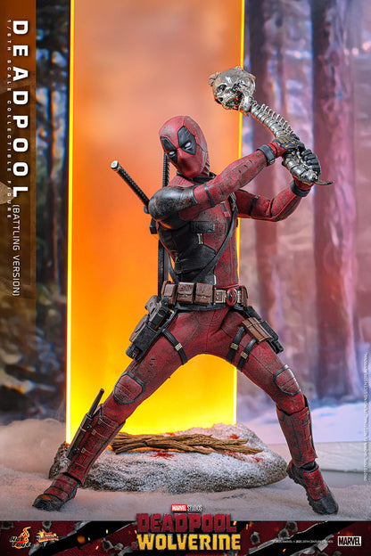 Hot Toys - MMS782 - Deadpool & Wolverine - Deadpool (Battling Version) - 1/6 Scale Collectible Figure