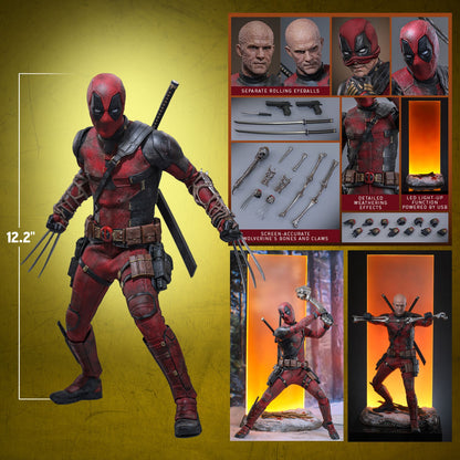 Hot Toys - MMS782 - Deadpool & Wolverine - Deadpool (Battling Version) - 1/6 Scale Collectible Figure