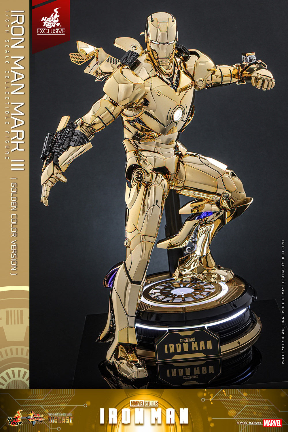 Hot Toys - MMS764D69 Iron Man Mark III (Golden Color Version) - 1/6 Scale Collectible Figure