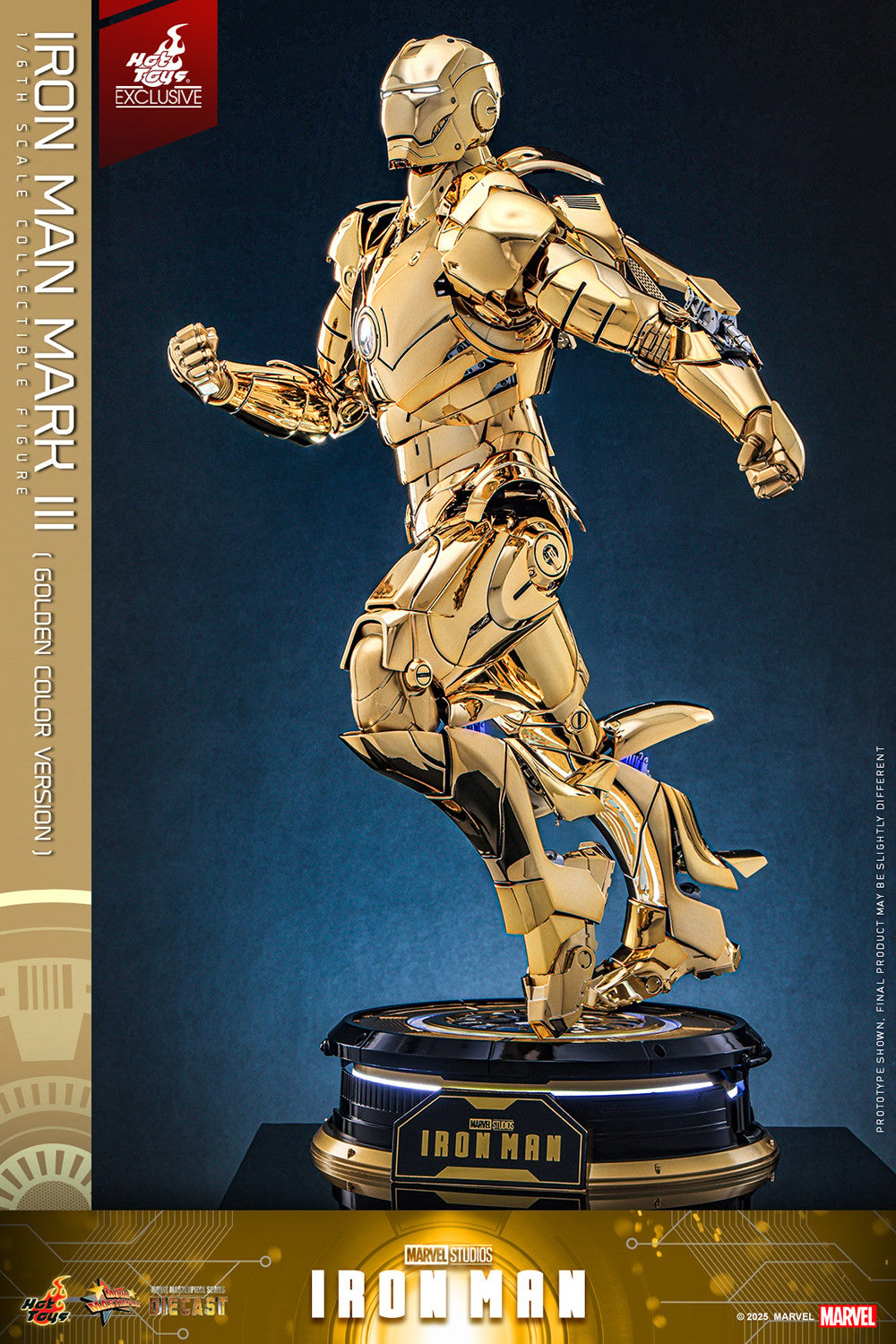 Hot Toys - MMS764D69 Iron Man Mark III (Golden Color Version) - 1/6 Scale Collectible Figure
