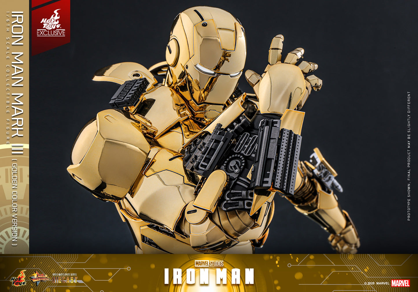 Hot Toys - MMS764D69 Iron Man Mark III (Golden Color Version) - 1/6 Scale Collectible Figure