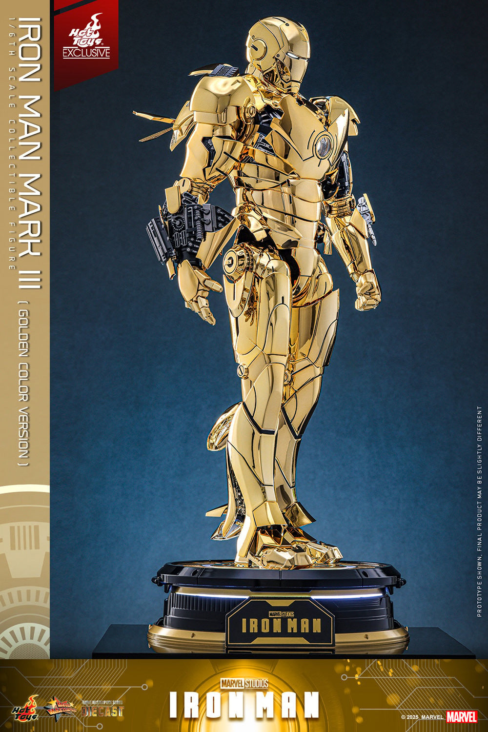 Hot Toys - MMS764D69 Iron Man Mark III (Golden Color Version) - 1/6 Scale Collectible Figure