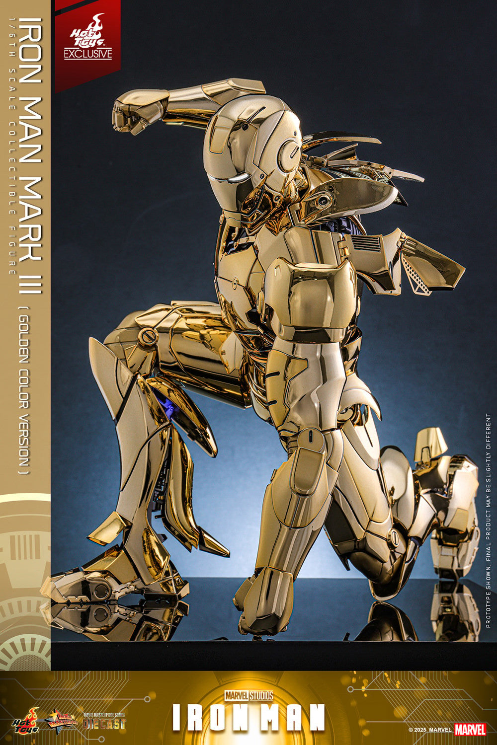 Hot Toys - MMS764D69 Iron Man Mark III (Golden Color Version) - 1/6 Scale Collectible Figure