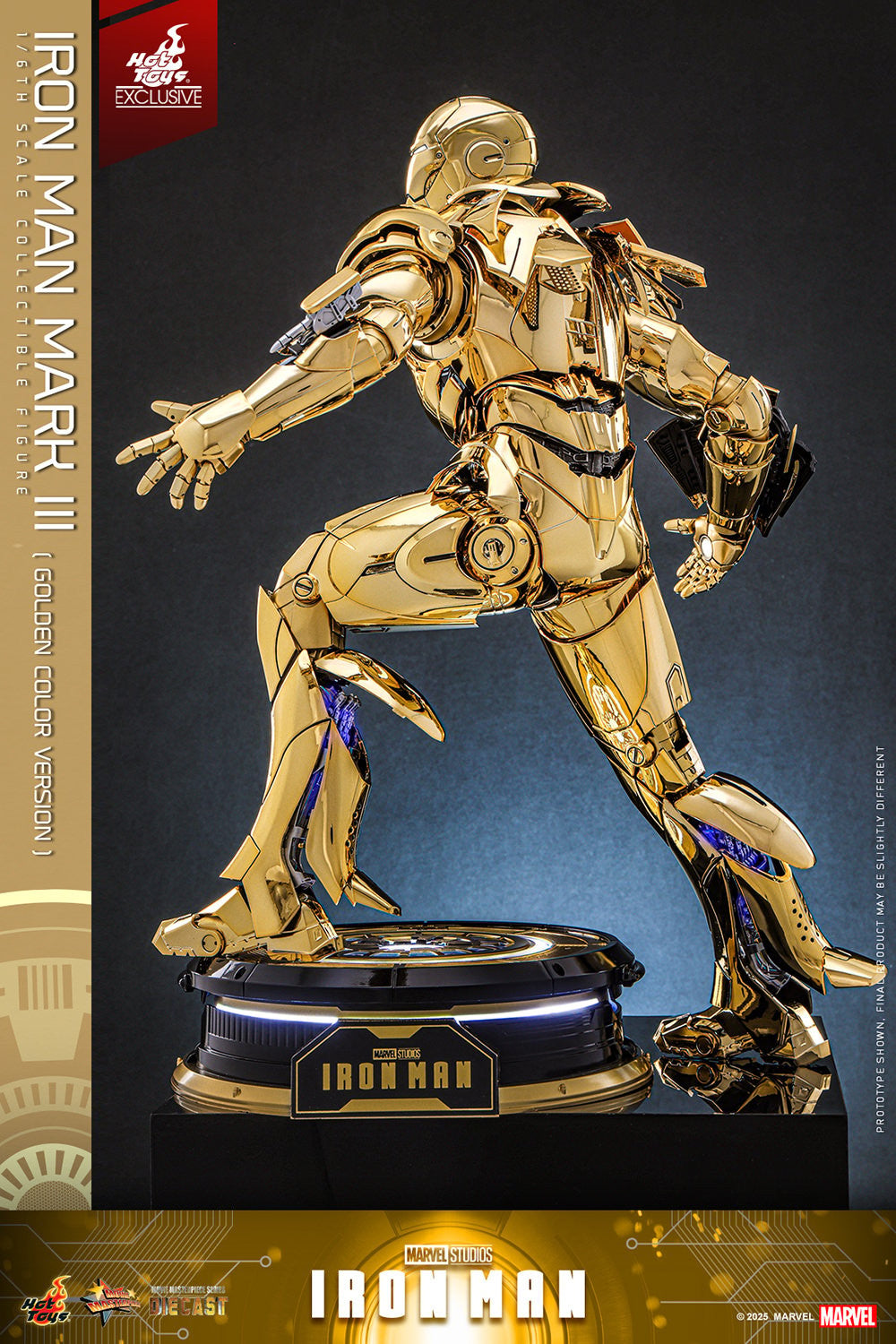 Hot Toys - MMS764D69 Iron Man Mark III (Golden Color Version) - 1/6 Scale Collectible Figure